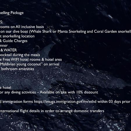 Boutique Beach All Inclusive Diving Hotel Dhigurah  Exteriér fotografie